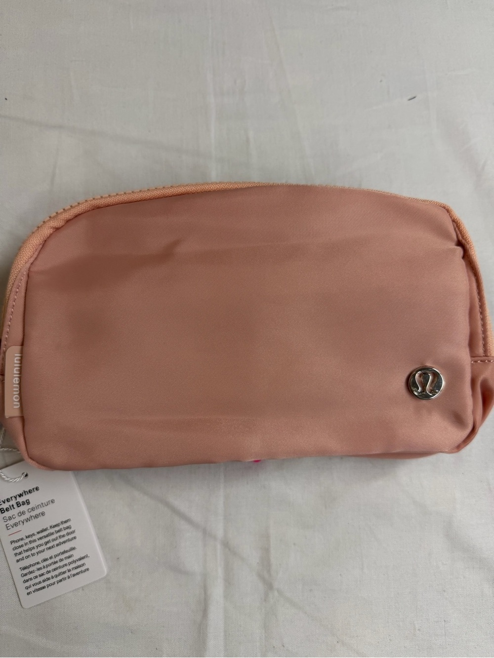 lululemon athletica Peach Pink Zip Cosmetic Pouch